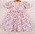 Vestido infantil Coleção de inverno Abraço - Charlotte em borboletas rosa - Imagem 1