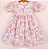 Vestido infantil Coleção de inverno Abraço - Charlotte em borboletas rosa - Imagem 2