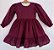 Vestido infantil Coleção de inverno Abraço - Abraço quentinho marsala - Imagem 1