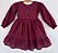 Vestido infantil Coleção de inverno Abraço - Abraço quentinho marsala - Imagem 2