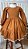 Vestido infantil Coleção de inverno Abraço - Abraço quentinho caramelo - Imagem 4