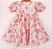 Vestido infantil Coleção de inverno Abraço - Charlotte em borboletas salmão - Imagem 2