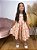 Vestido infantil Coleção de inverno Abraço - Charlotte em borboletas salmão - Imagem 5