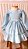 Vestido infantil Coleção de inverno Abraço - Aconchego azul - Imagem 3