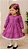 Vestido infantil Coleção de inverno Abraço - Abraço apertado Roxo - Imagem 3
