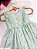 Vestido infantil Coleção Colorê - Coloriu verde com flor - Imagem 4