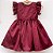 Vestido infantil Coleção Colorê - Vermelho marsala - Imagem 1