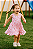 Vestido infantil Coleção Colorê - Cereja com flor - Imagem 3