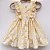 Vestido infantil Coleção Colorê - Coloriu margaridas amarelo - Imagem 1