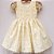 Vestido infantil Coleção Colorê - Magia das flores creme - Imagem 1