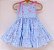 Vestido infantil Coleção Colorê - Céu de laços e flores - Imagem 1