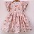 Vestido infantil Coleção Como Criança - Margaridas coloridas com fadas - Imagem 1