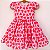 Vestido infantil Coleção Como Criança - Coração com amor - Imagem 1