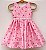 Vestido infantil Coleção Florescer - Morangos e flores - Imagem 1