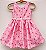 Vestido infantil Coleção Florescer - Morangos e flores - Imagem 2