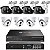 KIT Comercial 1 Un Gravador NVR1008H-8MP + 4 Un Câmera Externa C340 4MP + 4 Un Câmera Interna C440I 4MP - Imagem 1