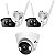 KIT Wi-FI Residencial 2 Un Câmera Externa C340-W 4MP + 1 Un Câmera Interna C440-W 4MP - Imagem 1