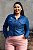 Camisa Jeans Plus Size Renata 44 - Imagem 1