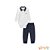 Conjunto de body em suedine e calca em malha denim Luc.boo Baby blk23k - Imagem 3