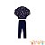 Conjunto de jaqueta e calça em moletom felpado Alakazoo blk23k - Imagem 4