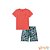 Conjunto de camiseta em meia malha e bermuda em nylon Luc.boo - Imagem 2