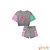 Conjunto de blusa boxy over e shorts Vic&Vicky blk23k - Imagem 2