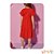 Vestido vermelho em molevisco Kukiê My Love - Imagem 3