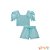 Conjunto de blusa boxy e shorts em viscose linen Princess by Infanti - Imagem 3