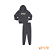 Conjunto de blusão e calça em moletom felpado Angero BLK24 - Imagem 7