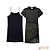 Conjunto de vestido sobreposição em tela brilho e meia malha Vic&Vicky - Imagem 6
