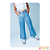 Calça jeans wide leg metalizada L2M Girls - Imagem 2