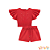 Conjunto de blusa boxy e shorts air flow vermelho Infanti - Imagem 2