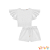 Conjunto de blusa boxy e shorts air flow branco Infanti - Imagem 4
