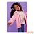 Jaqueta reversível em nylon e pelo carneirinho rosa Infanti - Imagem 2