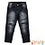 Calça Jeans jegging destroyed Preta com strass Feminina Parizi blk23k - Imagem 1