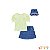 Conjunto de blusa em malha canelada e saia em malha denim (com shorts) Infanti blk23k - Imagem 3