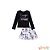 Blusa em cotton e saia em fly tech Infanti - Imagem 2