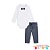 Conjunto de body camisa e calça e gravata Luc.boo Baby blk23k - Imagem 2