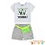 Conjunto de blusa boxy e shorts com pochete neon Le Petit Kukiê blk23k - Imagem 2