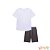 Conjunto de camiseta e bermuda em molecotton Johnny Fox blk23k - Imagem 5