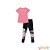 Conjunto de t-shirt em meia malha e legging em fly tech Kukiê blk23k - Imagem 2