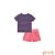 Conjunto de blusa boxy em malha canelada e shorts em sarja Kukiê blk - Imagem 3