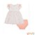 Vestido em malha linho creponada e tapa fralda em meia malha Infanti baby - Imagem 2