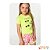 Conjunto de blusa em meia malha e shorts em nylon neon Infanti - Imagem 2