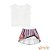 Conjunto de Blusa Boxy em Cotton e Saia em Super Cetim Infanti - Imagem 3