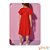 Vestido vermelho em molevisco Kukiê My Love - Imagem 3