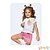 Conjunto de blusa em malha com aplique e shorts Angerô - BLK24 - Imagem 2
