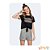 Conjunto de blusa em meia malha e shorts em moletinho Angerô - BLK24 - Imagem 3