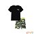 Conjunto de camiseta em meia malha e bermuda em molecotton behinds stretch Johnny Fox - Imagem 3