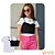 Blusa em meia malha e top em cotton Lilimoon BLK24 - Imagem 1